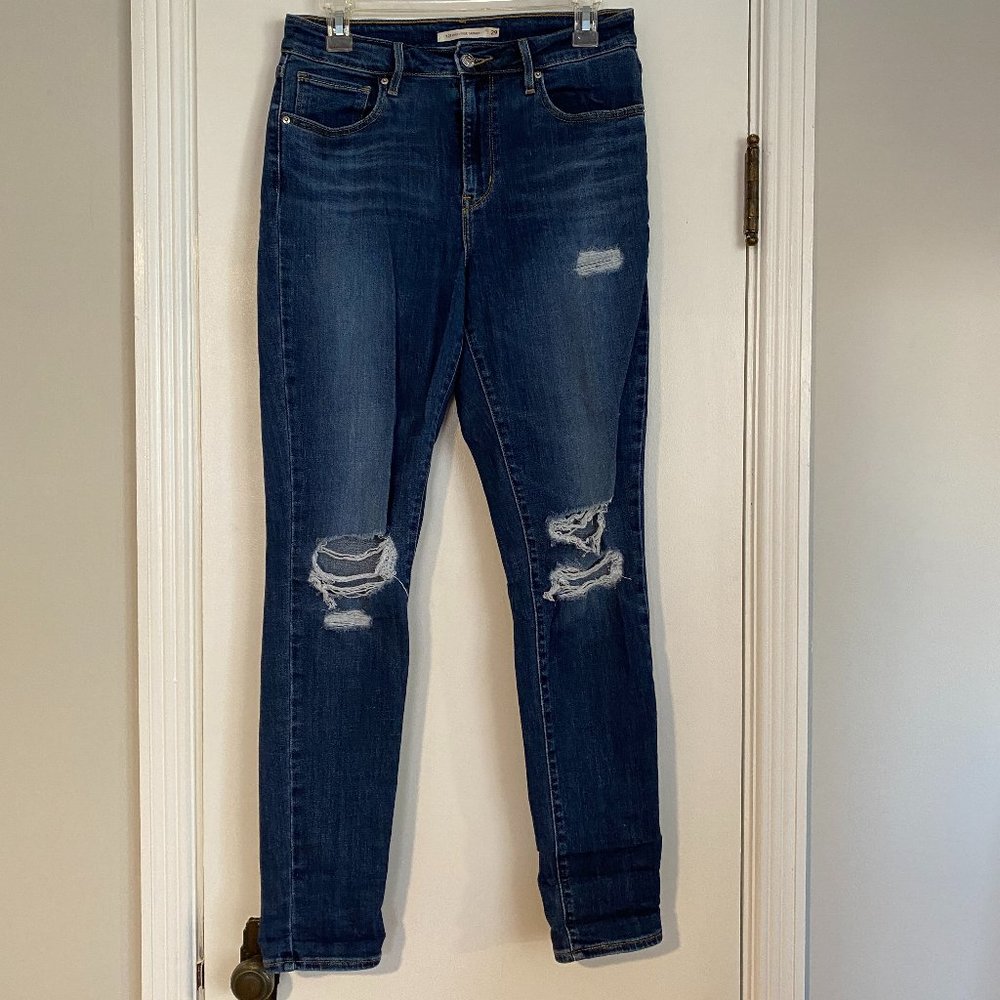 Levi's 721 High Rise Skinny Distressed Jean Size 29